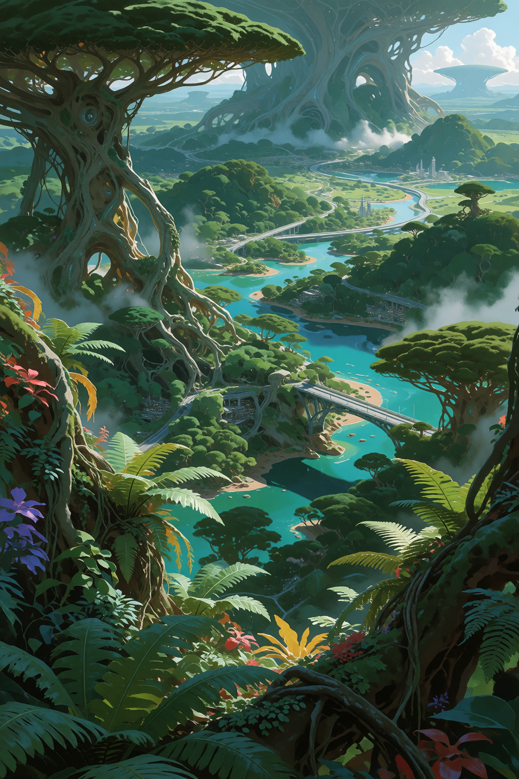 An alien landscape somewhere on Creator.