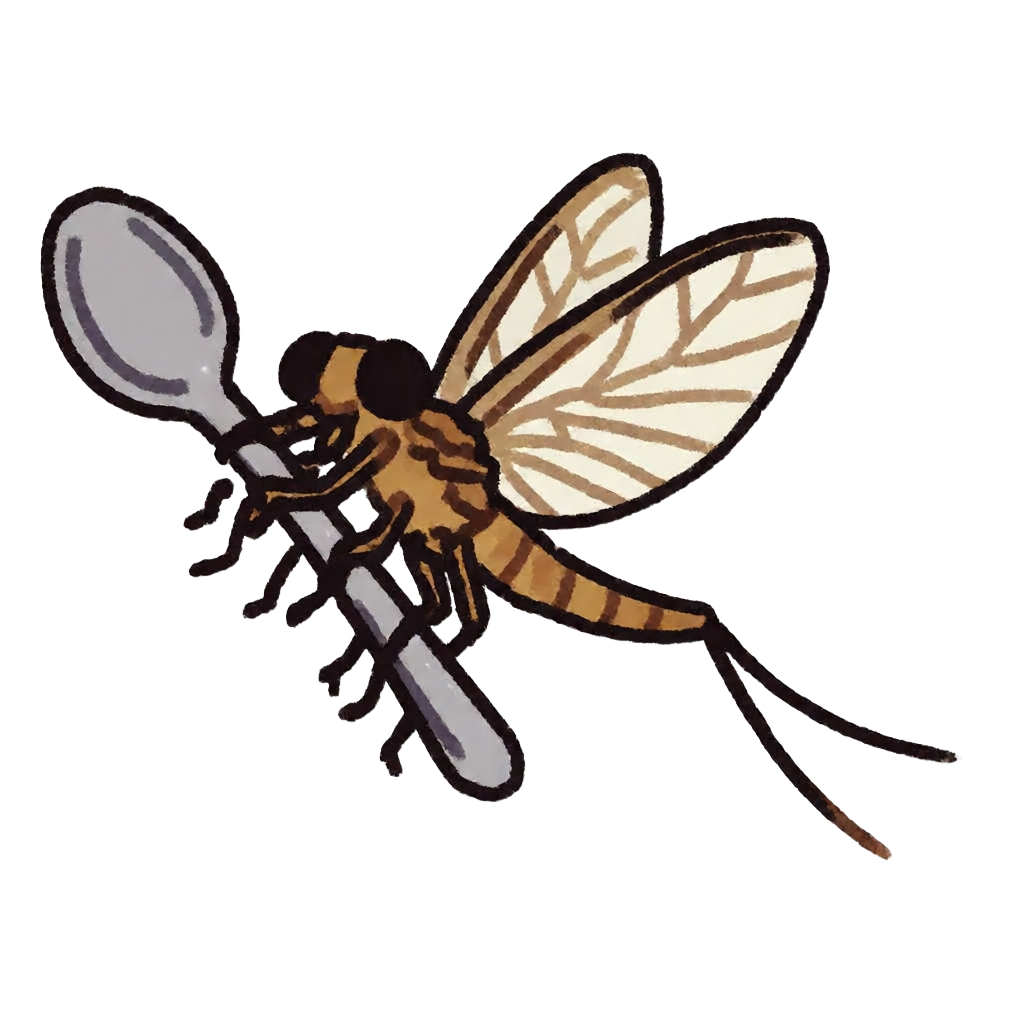 Fishfly with spoon